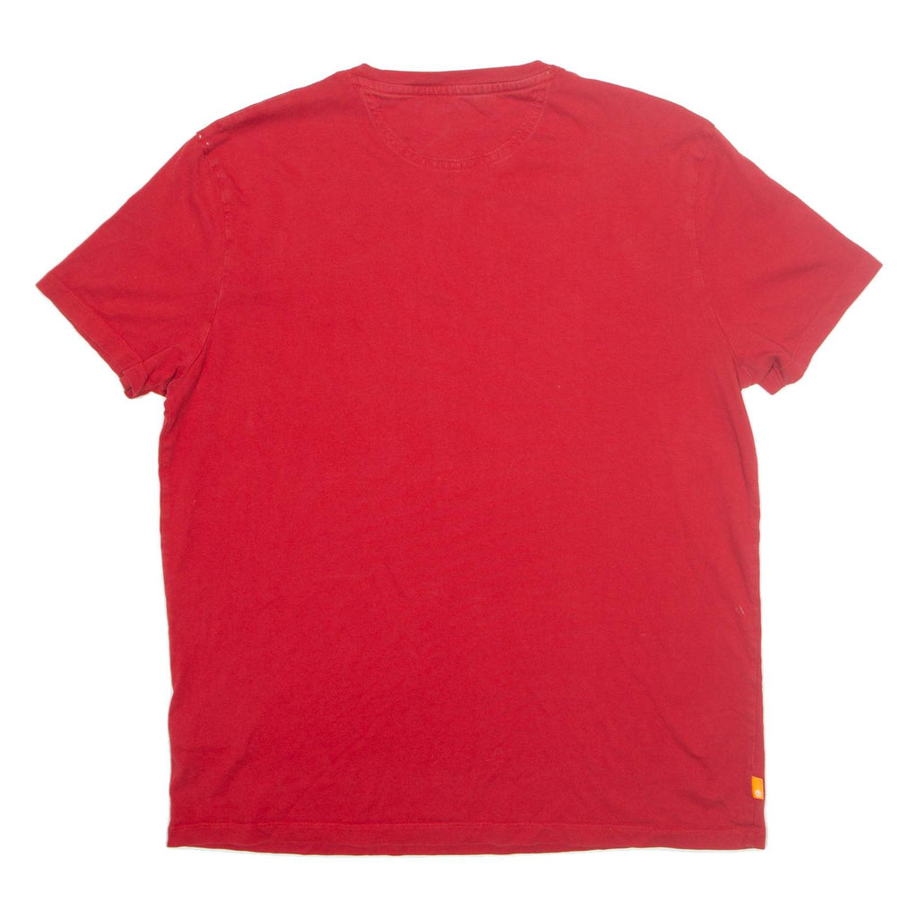 TIMBERLAND Slim Fit Mens T-Shirt Red XL