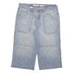 IDENTIC JEAN Mens Denim Blue Casual Shorts XL W34 Relaxed Fit Cotton Blend