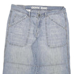 IDENTIC JEAN Mens Denim Blue Casual Shorts XL W34 Relaxed Fit Cotton Blend