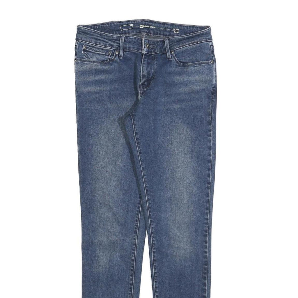 LEVI'S Womens Jeans Blue Slim Skinny Denim Medium W26 L29 Stretch Zip Fly