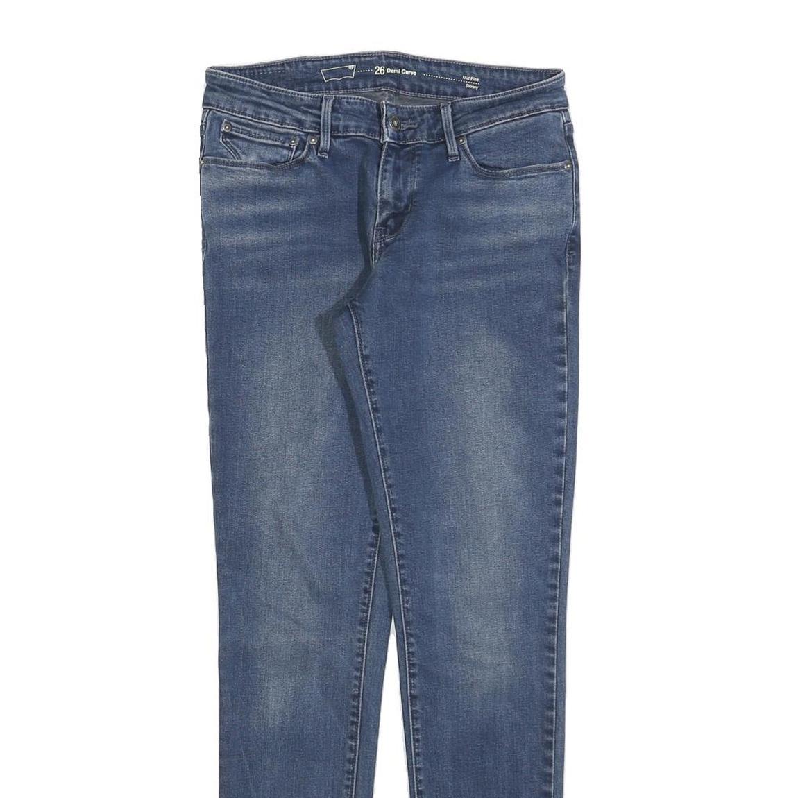 LEVI'S Womens Jeans Blue Slim Skinny Denim Medium W26 L29 Stretch Zip Fly