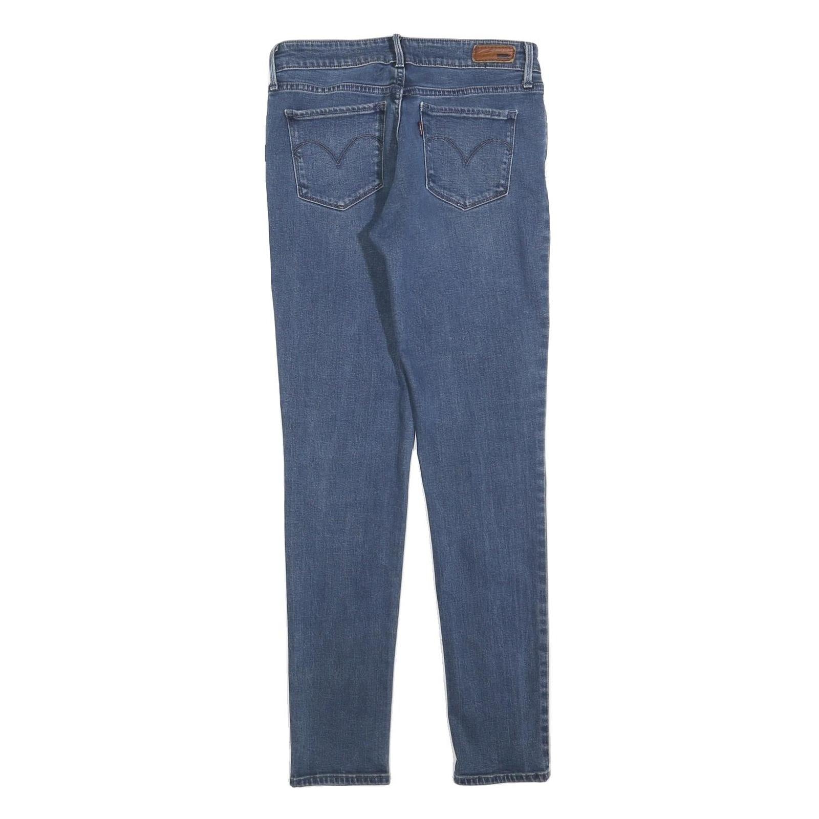 LEVI'S Womens Jeans Blue Slim Skinny Denim Medium W26 L29 Stretch Zip Fly