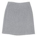 OASIS Womens Grey Wool Straight Knee Length Wool Skirt UK 16 Classic Tailored