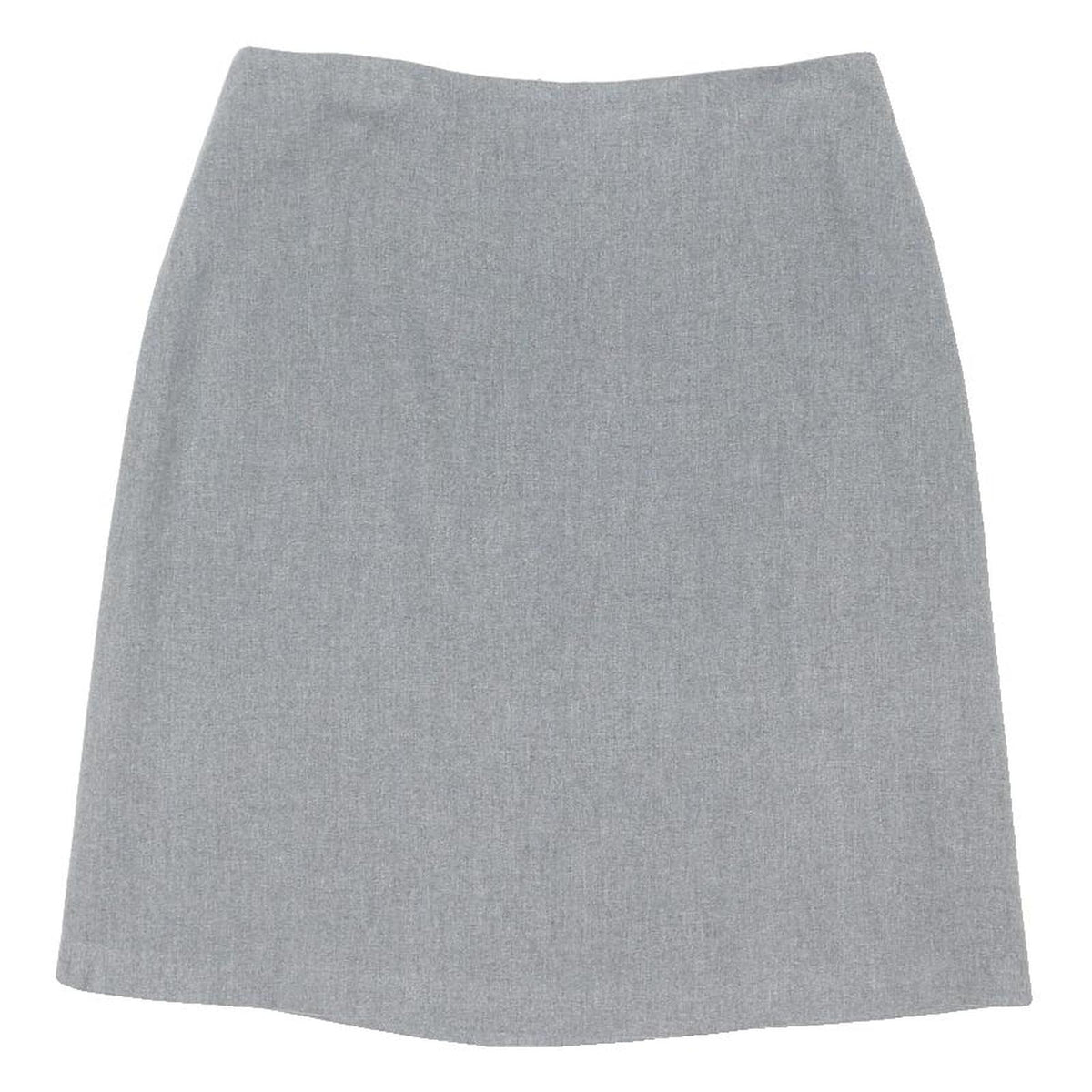 OASIS Womens Grey Wool Straight Knee Length Wool Skirt UK 16 Classic Tailored
