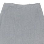 OASIS Womens Grey Wool Straight Knee Length Wool Skirt UK 16 Classic Tailored