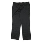 CELIA COTOURE Womens Wool Blend Black Regular Fit Straight Leg Trousers W35 L30