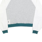 LEVI'S Womens Grey & White Sweatshirt Crew Neck L Cotton Blend Casual Pullover