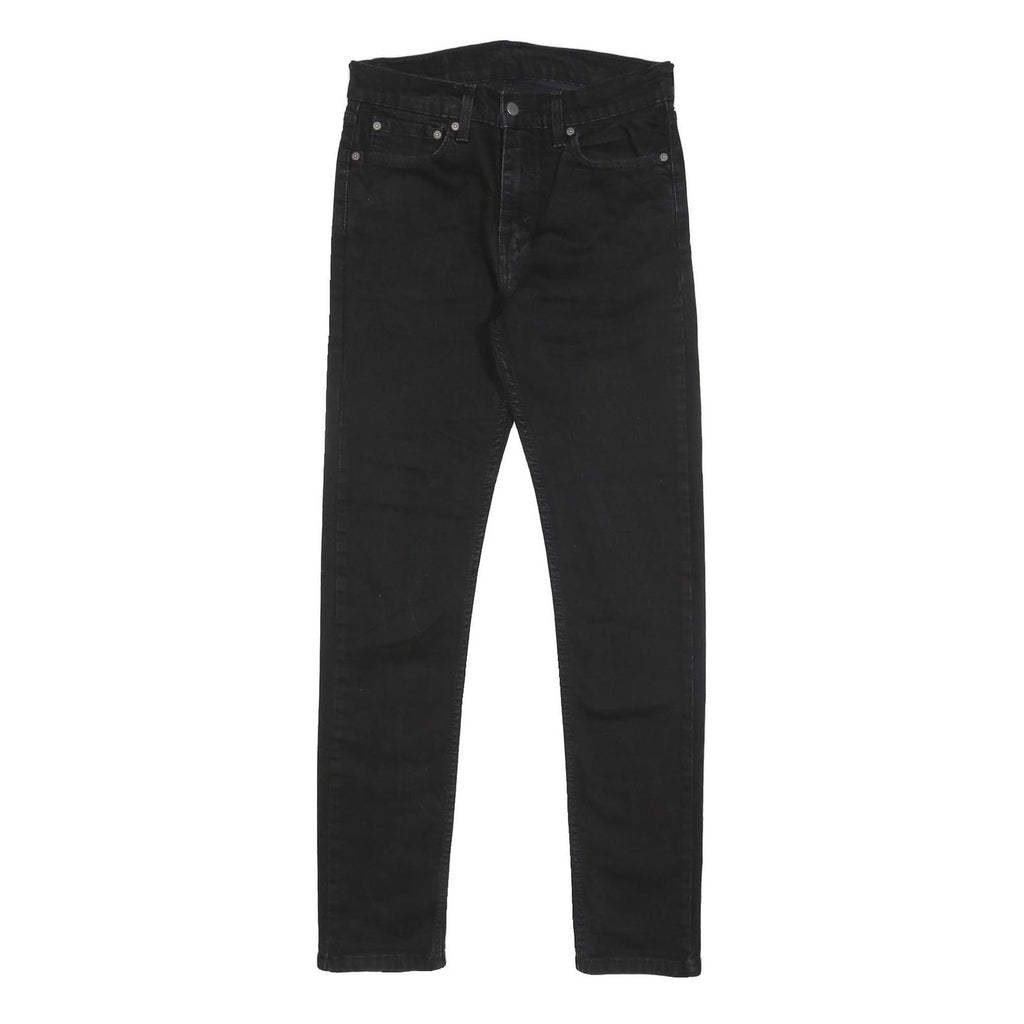 LEVI'S 510 Mens Jeans Black Slim Skinny Denim W32 L34 Zip Cotton Blend