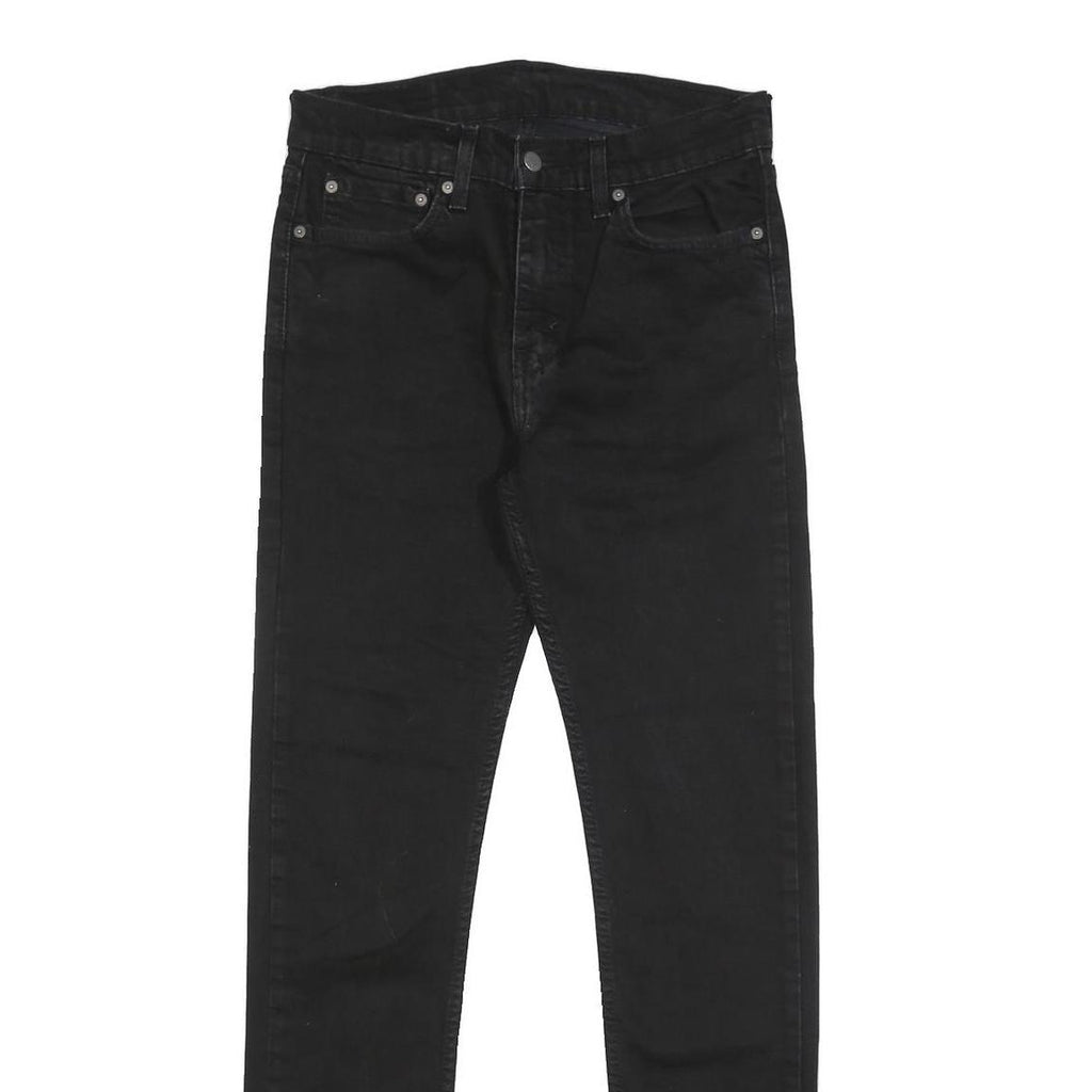 LEVI'S 510 Mens Jeans Black Slim Skinny Denim W32 L34 Zip Cotton Blend