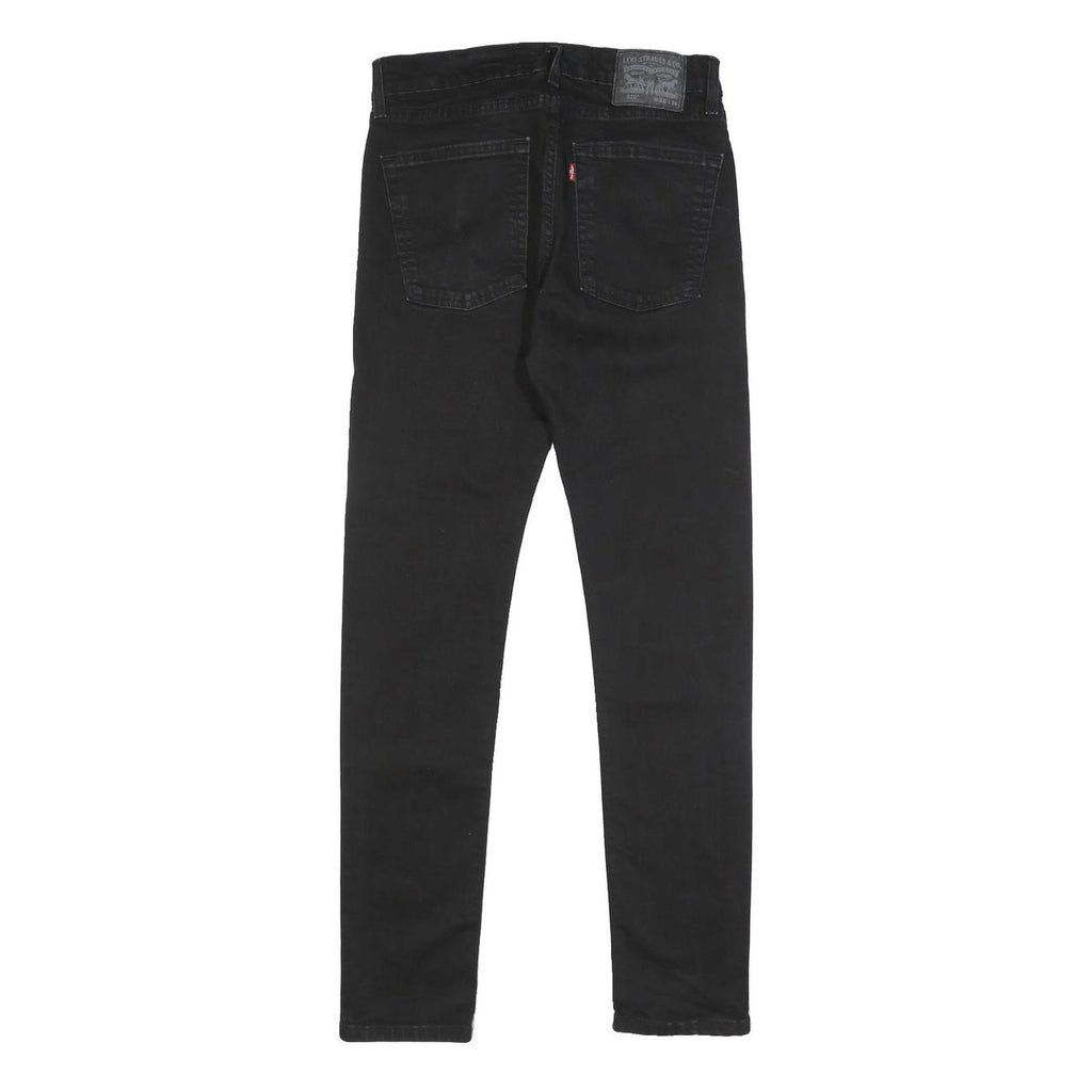 LEVI'S 510 Mens Jeans Black Slim Skinny Denim W32 L34 Zip Cotton Blend