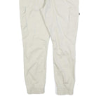 YES OR NO Womens Cotton Blend Cream Slim Tapered Trousers W34 L26 Cargo Pocket