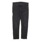 LEVI'S 510 Mens Black Regular Skinny Denim Raw W32 L29 Zip Cotton Blend Jeans
