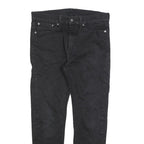 LEVI'S 510 Mens Black Regular Skinny Denim Raw W32 L29 Zip Cotton Blend Jeans