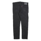 LEVI'S 510 Mens Black Regular Skinny Denim Raw W32 L29 Zip Cotton Blend Jeans