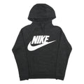 NIKE Mens Black Hoodie S Cotton Blend Pullover Casual Sports Sweatshirt