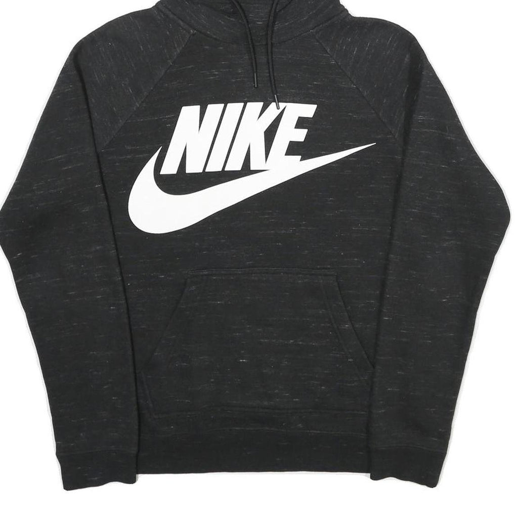 NIKE Mens Black Hoodie S Cotton Blend Pullover Casual Sports Sweatshirt