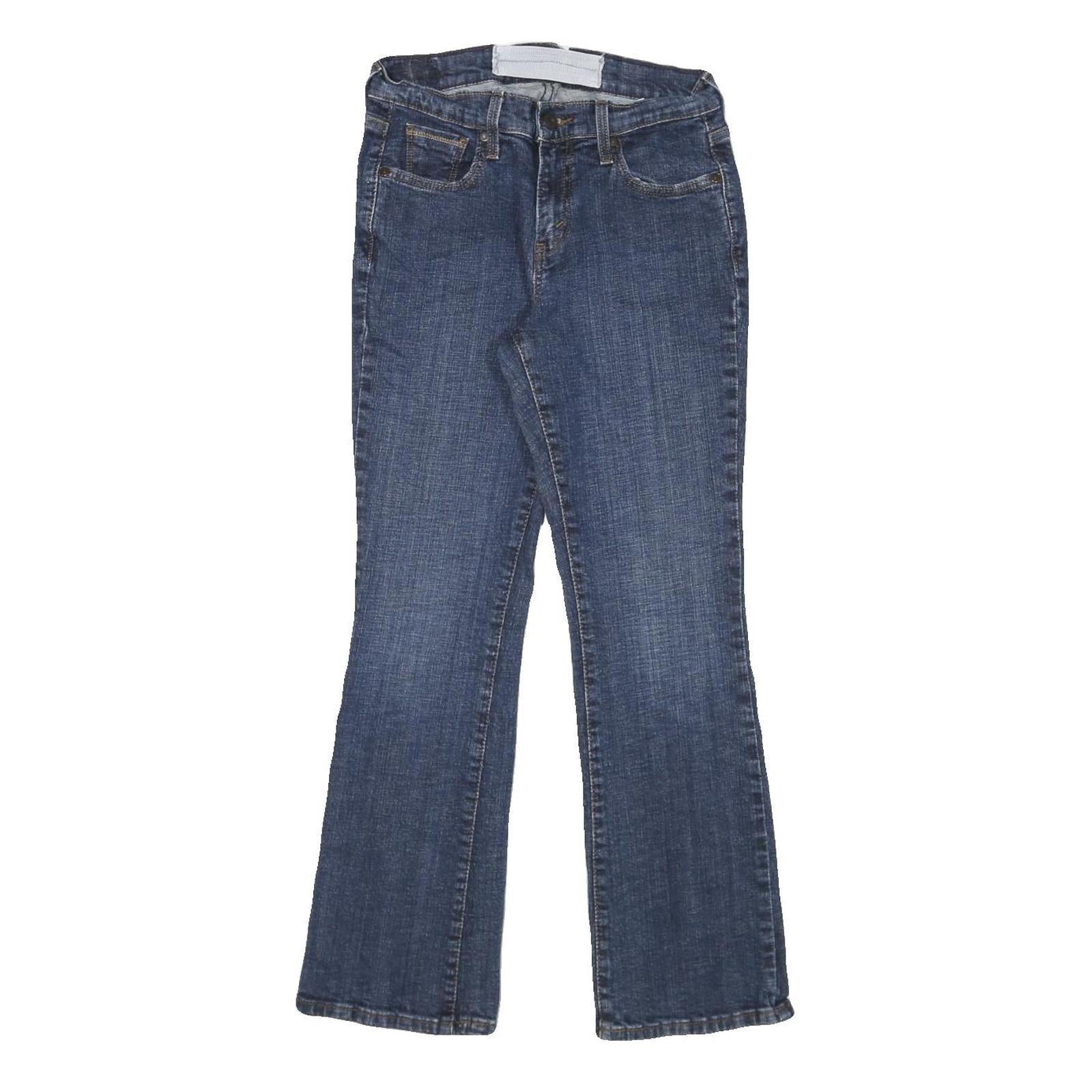 LEVI'S Womens Regular Fit Blue Denim Jeans W26 L28 Zip Pockets Classic