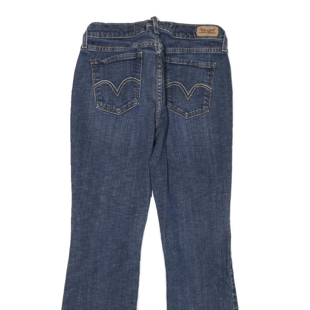 LEVI'S Womens Regular Fit Blue Denim Jeans W26 L28 Zip Pockets Classic