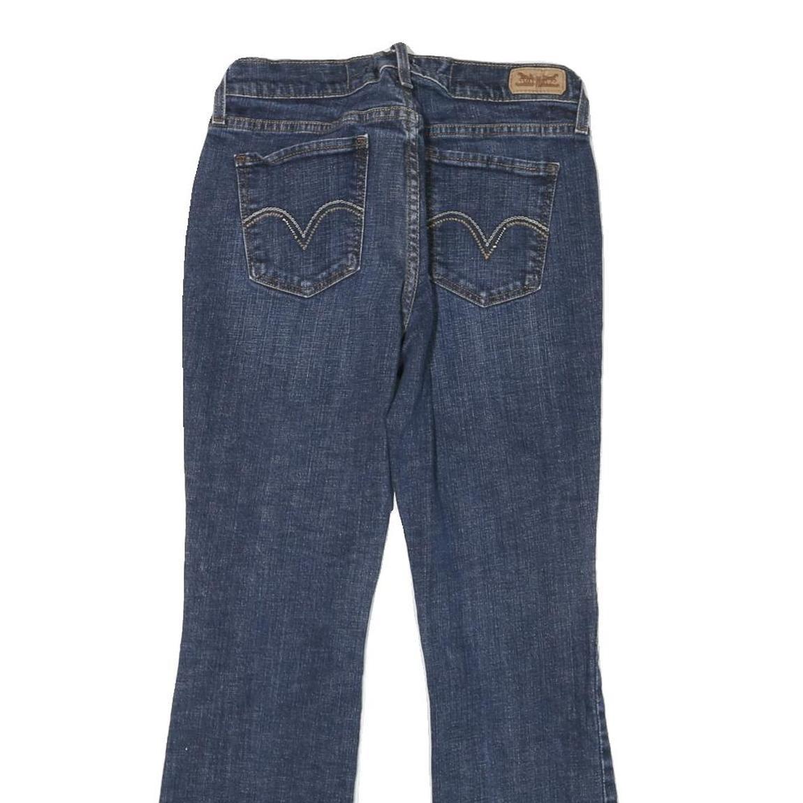 LEVI'S Womens Regular Fit Blue Denim Jeans W26 L28 Zip Pockets Classic