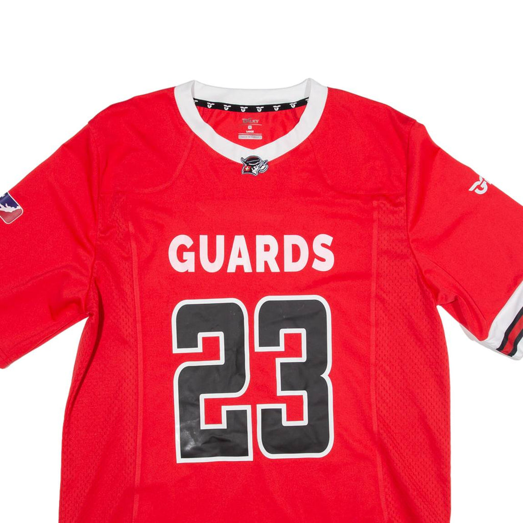 GILKEY Mens Jersey Red V-Neck L