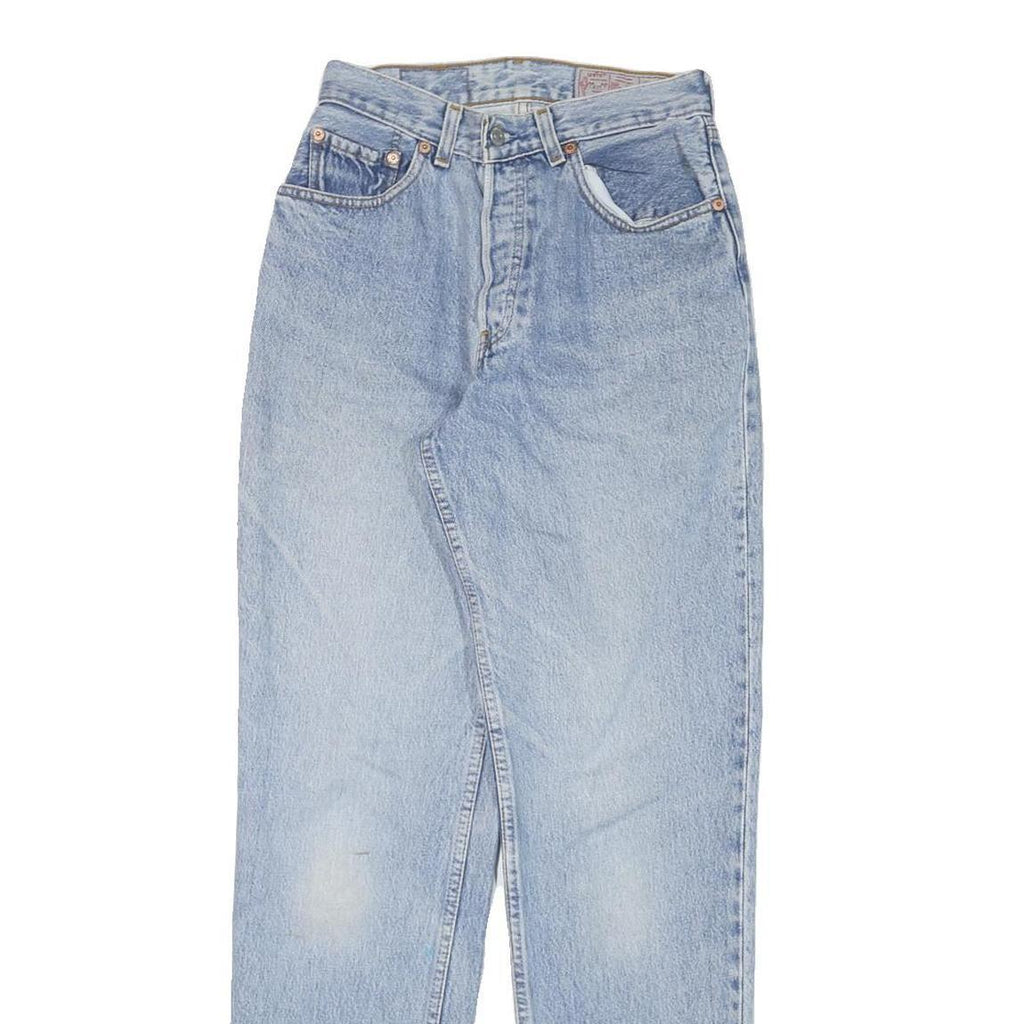 LEVI'S Womens Blue Relaxed Straight Denim Medium W25 L30 Casual Vintage Zip