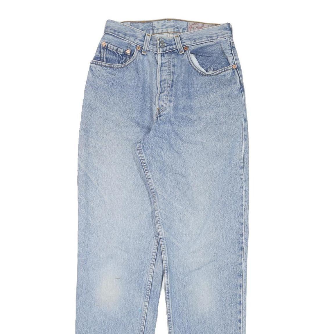 LEVI'S Womens Blue Relaxed Straight Denim Medium W25 L30 Casual Vintage Zip