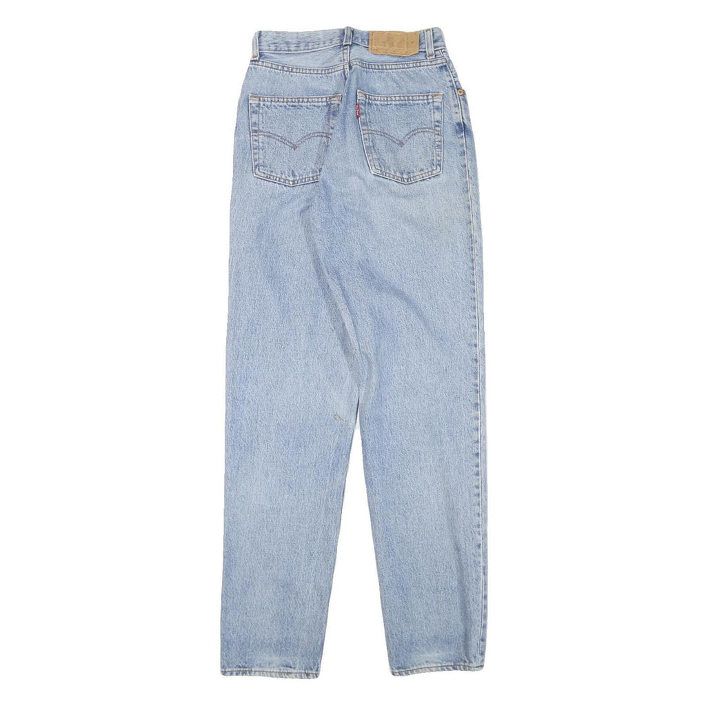 LEVI'S Womens Blue Relaxed Straight Denim Medium W25 L30 Casual Vintage Zip