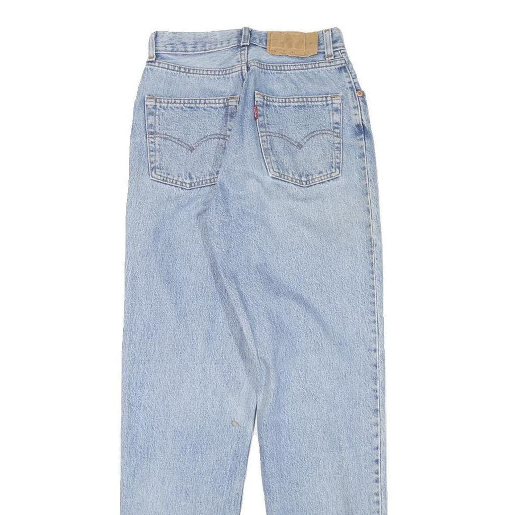 LEVI'S Womens Blue Relaxed Straight Denim Medium W25 L30 Casual Vintage Zip
