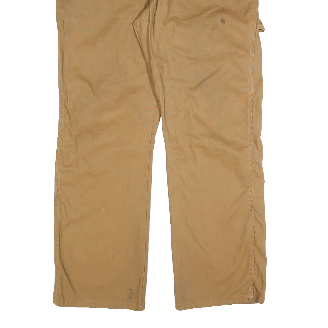 DICKIES Mens Regular Fit Workwear Jeans Beige Cotton Blend W38 L32 Zip