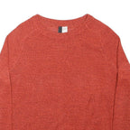 DIVIDED Womens Red Basic Top Long Sleeve Crew Neck M Soft Acrylic Knit