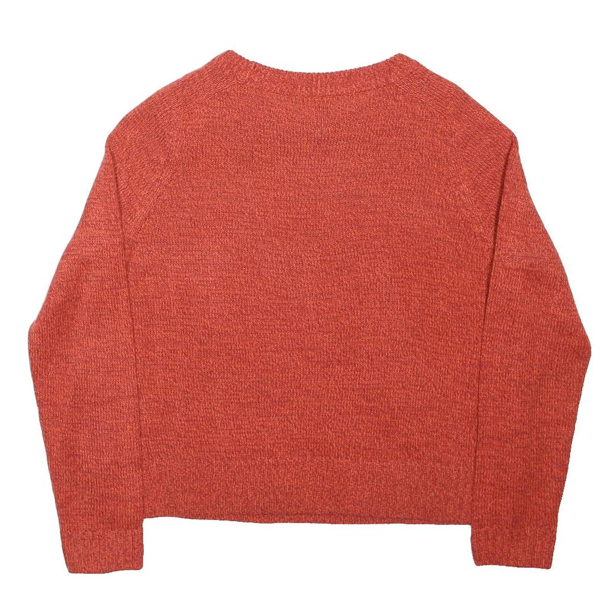 DIVIDED Womens Red Basic Top Long Sleeve Crew Neck M Soft Acrylic Knit