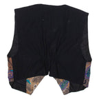 Womens Waistcoat Brown Paisley M