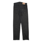 LEVI'S 321 02 Mens Black Regular Straight Denim W33 L36 Classic Cotton Blend Zip