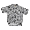 PINAPPLE CONNECTION Mens Black & Grey Rayon Shirt L Hawaiian Casual Summer