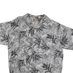 PINAPPLE CONNECTION Mens Black & Grey Rayon Shirt L Hawaiian Casual Summer