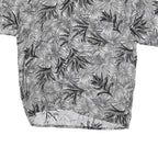 PINAPPLE CONNECTION Mens Black & Grey Rayon Shirt L Hawaiian Casual Summer