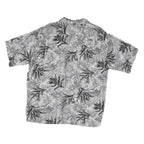 PINAPPLE CONNECTION Mens Black & Grey Rayon Shirt L Hawaiian Casual Summer