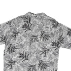PINAPPLE CONNECTION Mens Black & Grey Rayon Shirt L Hawaiian Casual Summer