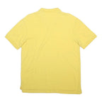 CHAPS Mens Yellow Short Sleeve Plain L Cotton Blend Polo Shirt Classic Fit