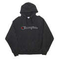 CHAMPION REVERSE WEAVE Mens Black Hoodie XL Cotton Blend Pullover Comfort Fit