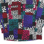 SK & COMPANY Womens Multi Colour Animal Print Shirt Long Sleeve Collared S