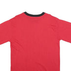 CGW Mens Red & Black Calgary Flames T-Shirt M Short Sleeve Crew Neck Sports Logo