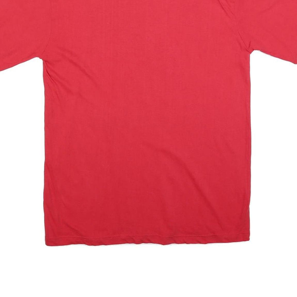 CGW Mens Red & Black Calgary Flames T-Shirt M Short Sleeve Crew Neck Sports Logo