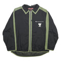 CMP Mens Black & Green Nylon Zip Jacket M Lightweight Sportswear