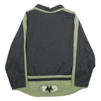 CMP Mens Black & Green Nylon Zip Jacket M Lightweight Sportswear
