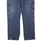 DICKIES Womens Regular Blue Denim Classic Fit Jeans W40 L30 Workwear Zip Closure