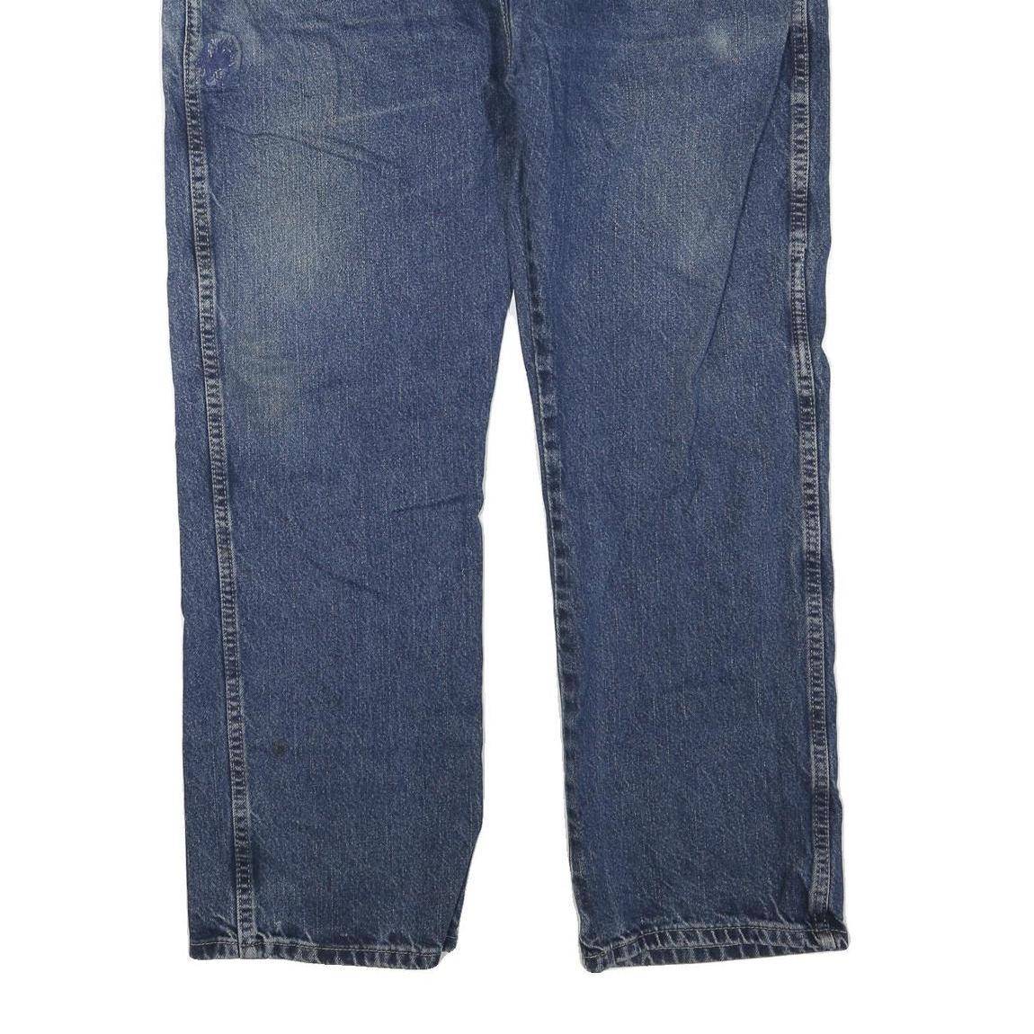 DICKIES Womens Regular Blue Denim Classic Fit Jeans W40 L30 Workwear Zip Closure