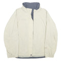 COLUMBIA Womens Cream Nylon Shell Jacket XL Outdoor Zip Plain Lightweight Water