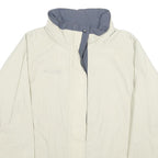 COLUMBIA Womens Cream Nylon Shell Jacket XL Outdoor Zip Plain Lightweight Water