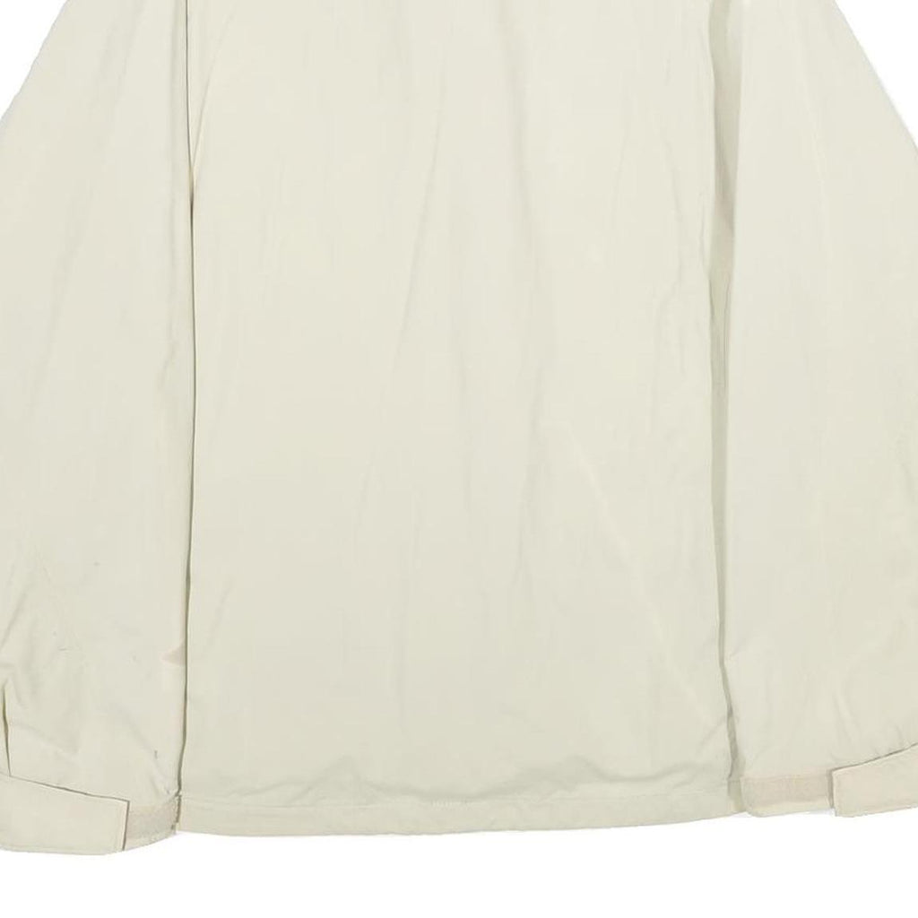 COLUMBIA Womens Cream Nylon Shell Jacket XL Outdoor Zip Plain Lightweight Water